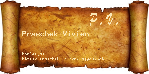 Praschek Vivien névjegykártya